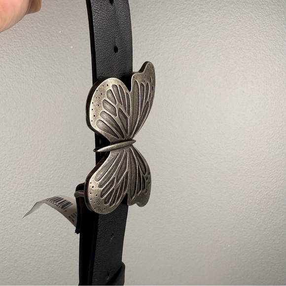 Silver Butterfly Buckle Y2K Style Belt - Picture 4 of 8